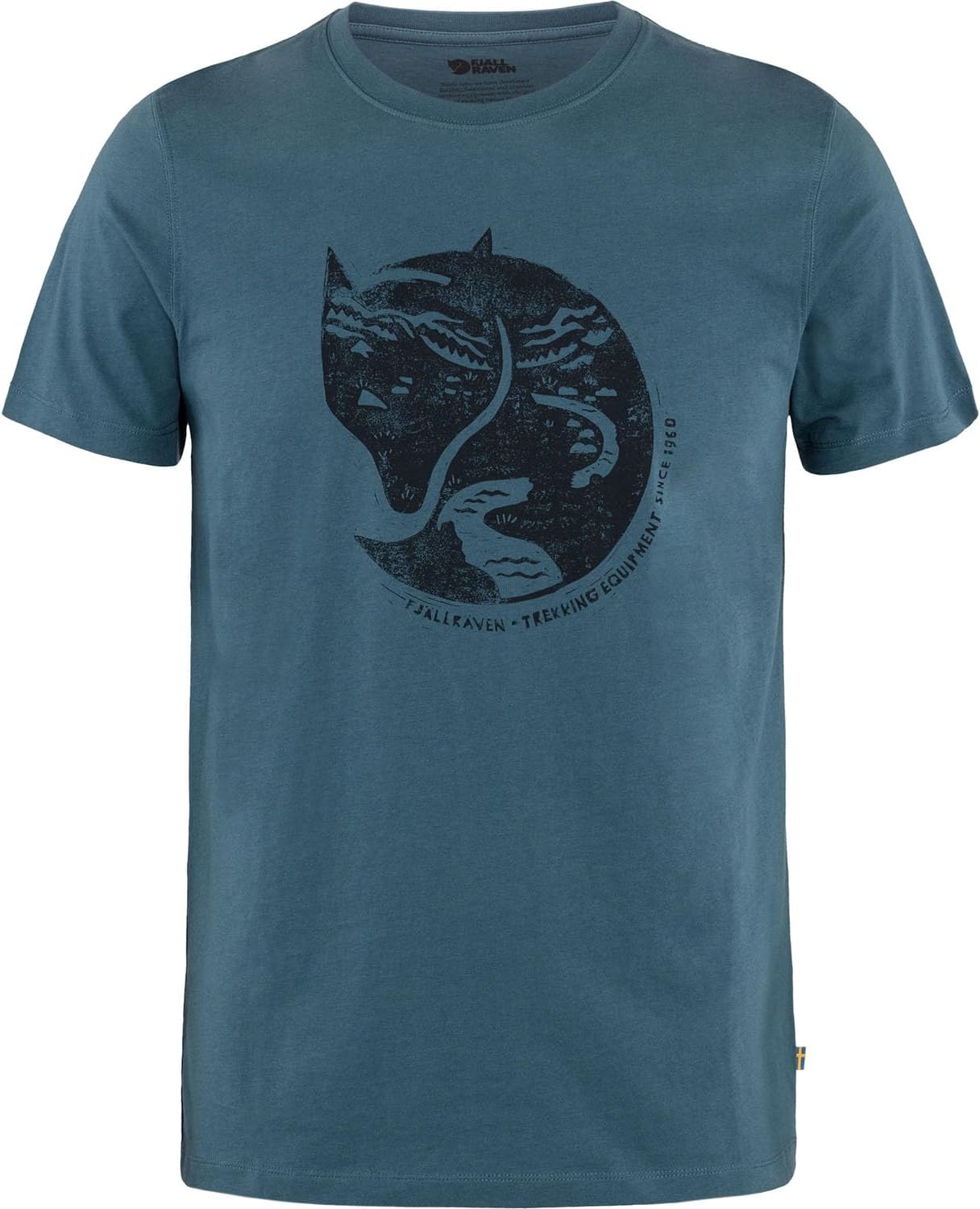 Fjällräven Arctic Fox T-Shirt Men's Shirt Indigo Blue