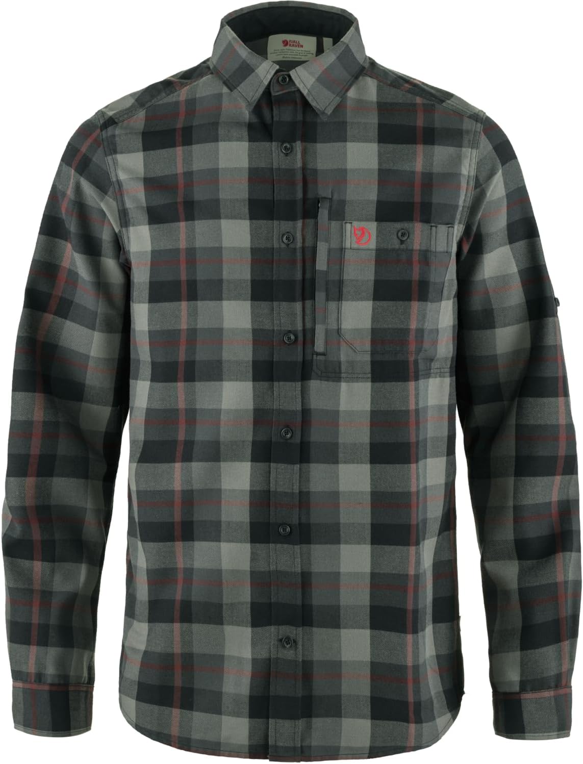 Fjallraven Fjallglim Relaxed Shirt Men's Long Sleeve Flannel Black/Grey