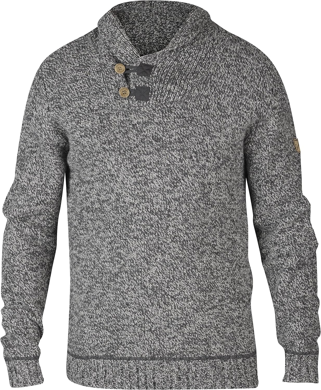 Fjällräven Lada Sweater Men's Pullover - Warm Soft Knit Everyday Layer for Casual Outdoor Use Grey