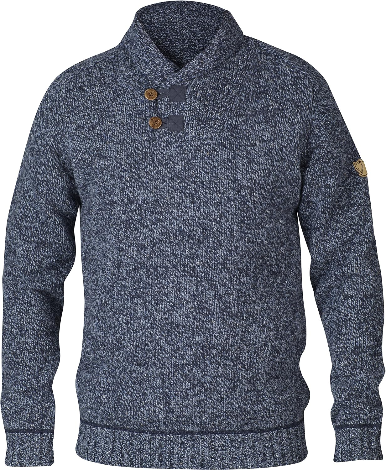 Fjällräven Lada Sweater Men's Pullover - Warm Soft Knit Everyday Layer for Casual Outdoor Use Dark Navy