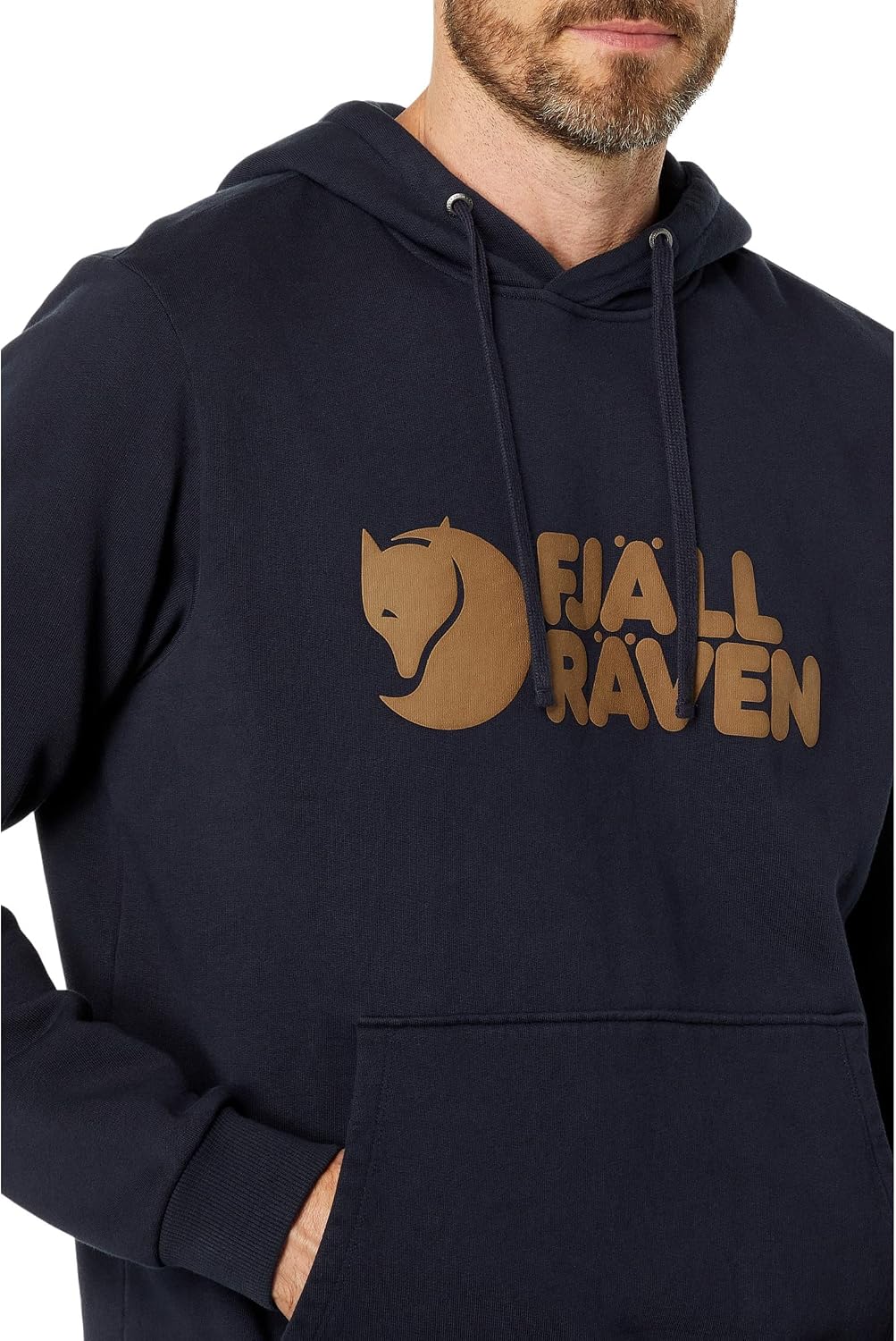 Fjallraven Logo Men's Round Neck Sweatshirt - Relaxed Fit Dark Navy