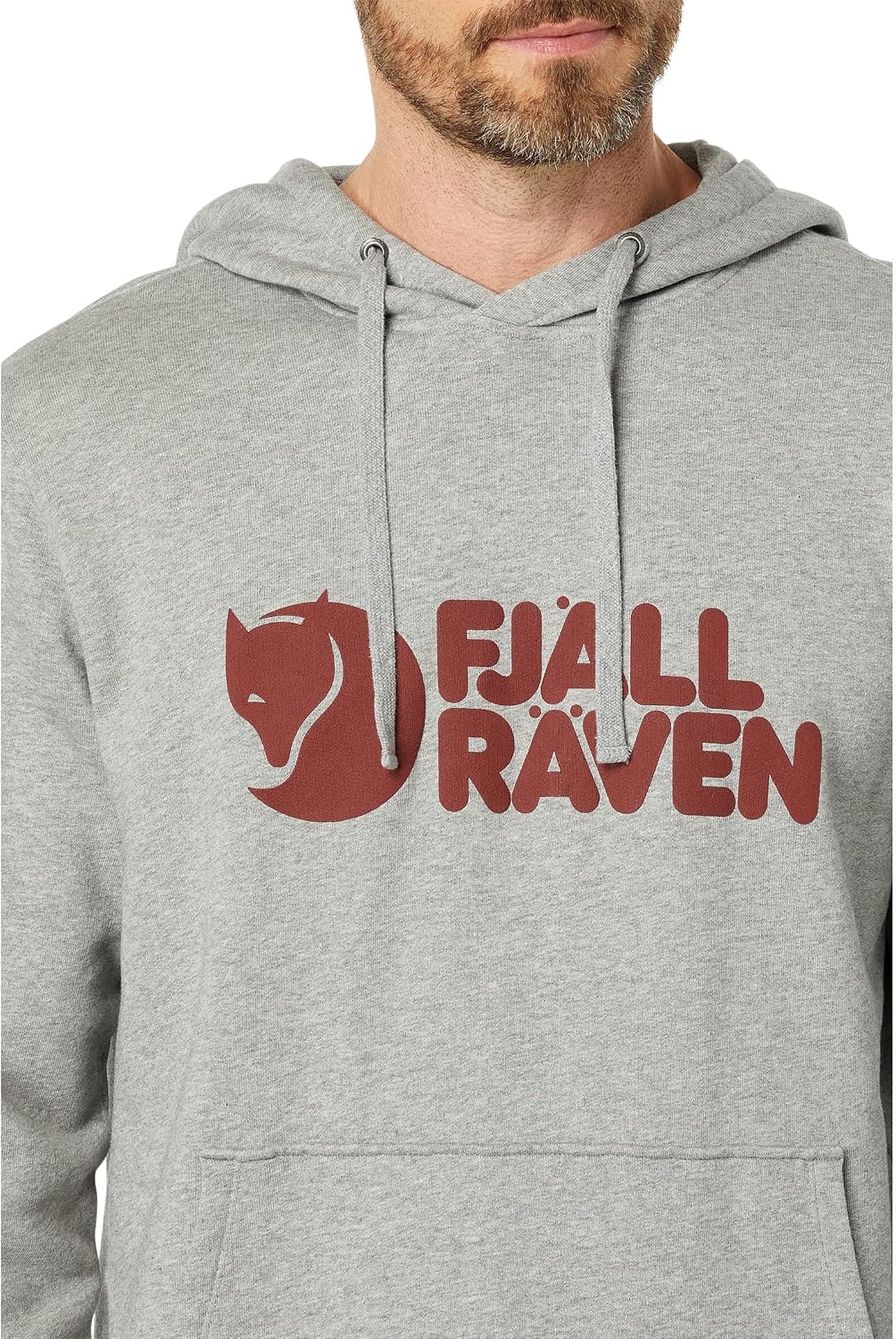 Fjallraven Logo Men's Round Neck Sweatshirt - Relaxed Fit Grey/Melange