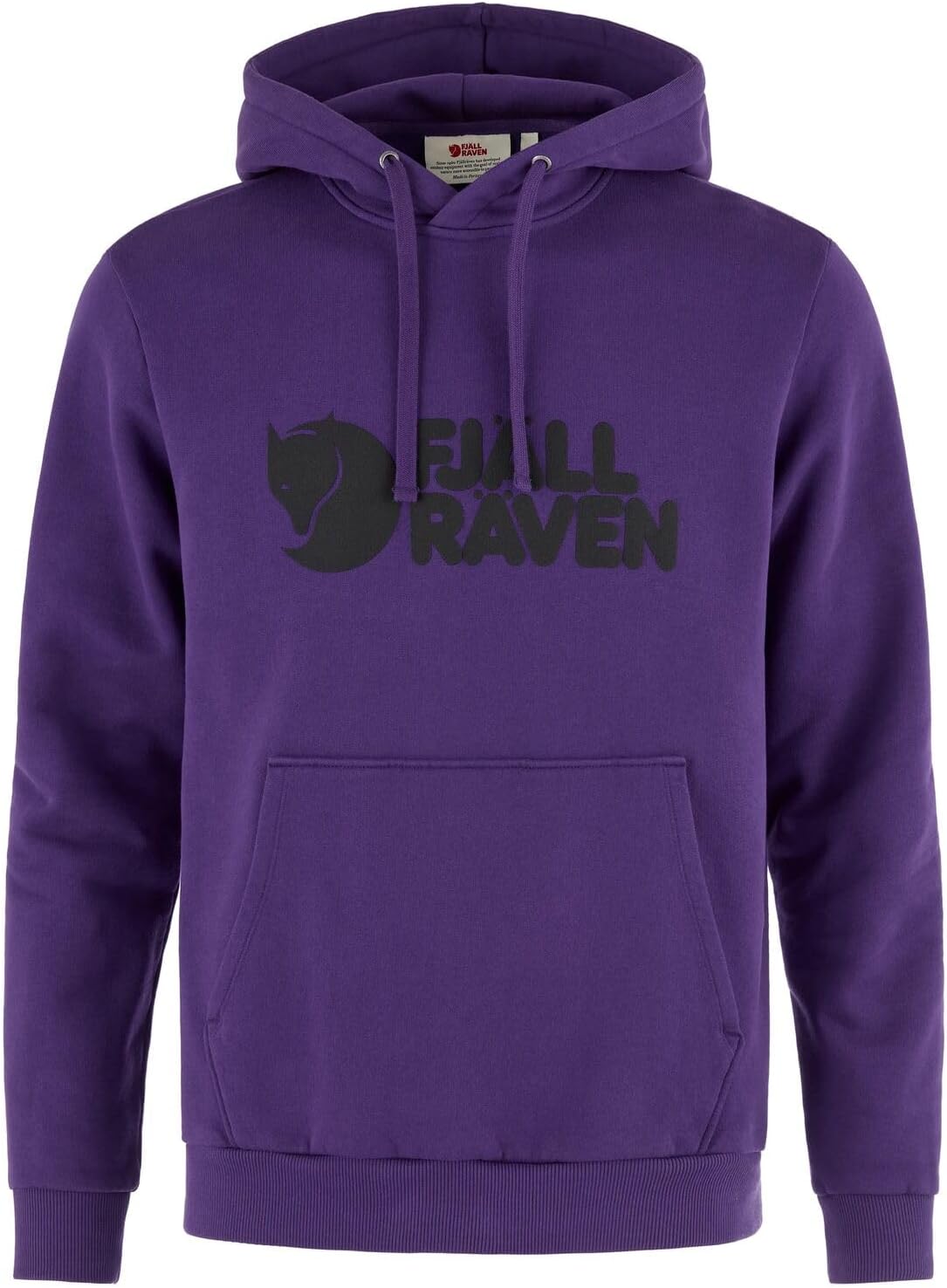 Fjallraven Logo Men's Round Neck Sweatshirt - Relaxed Fit Dark Violet