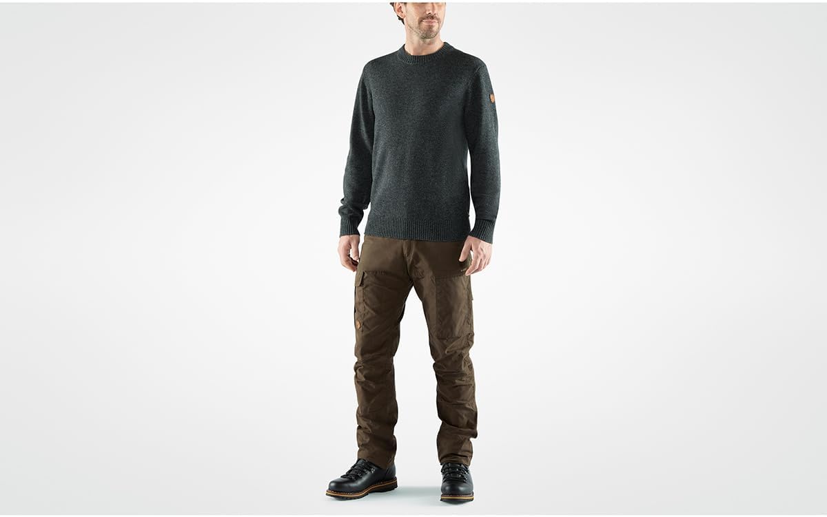 Fjällräven Men's Ovik Round-Neck Sweater M Dark Grey
