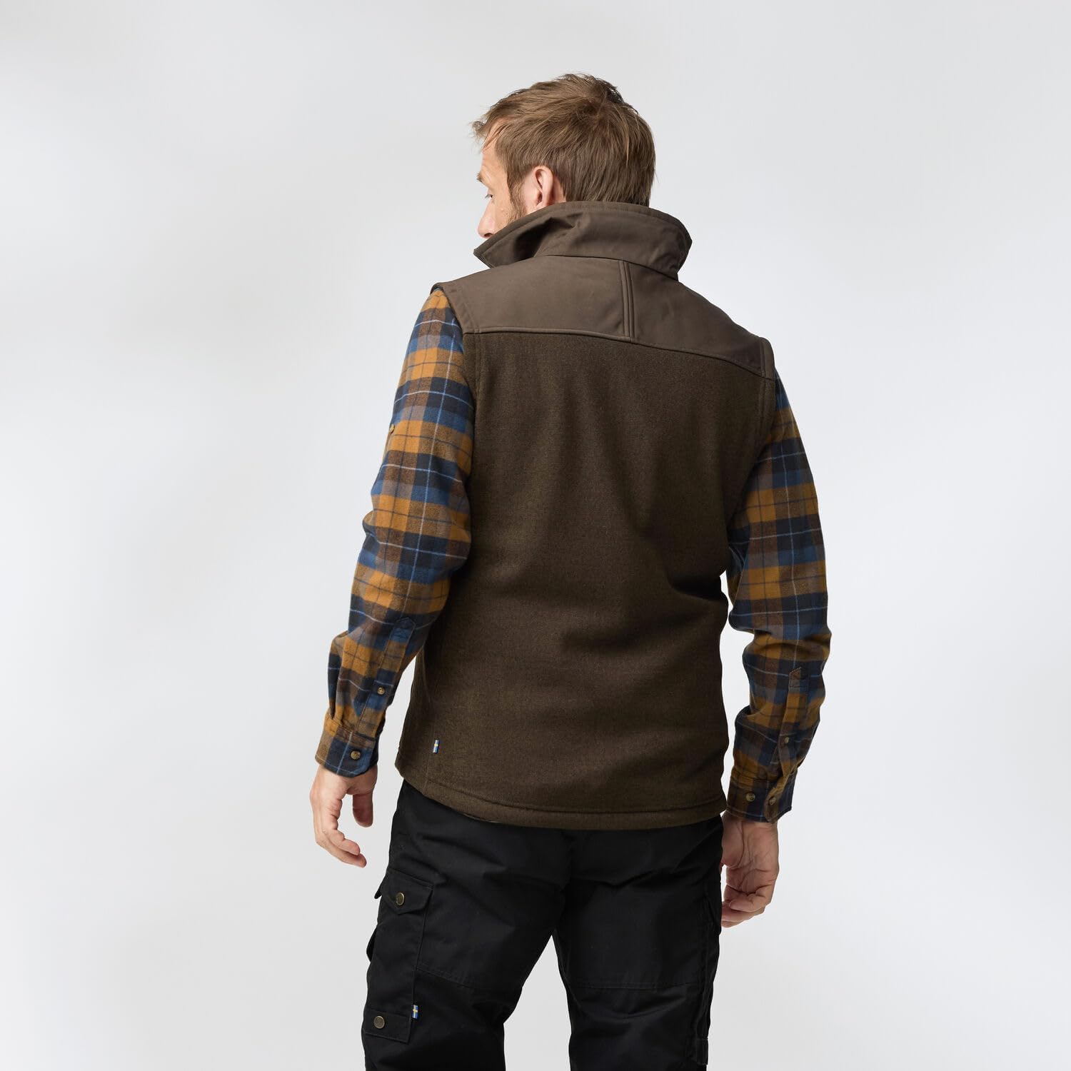 Fjallraven Buck Men's Fleece Full-Zip Midlayer Vest Grey/Melange
