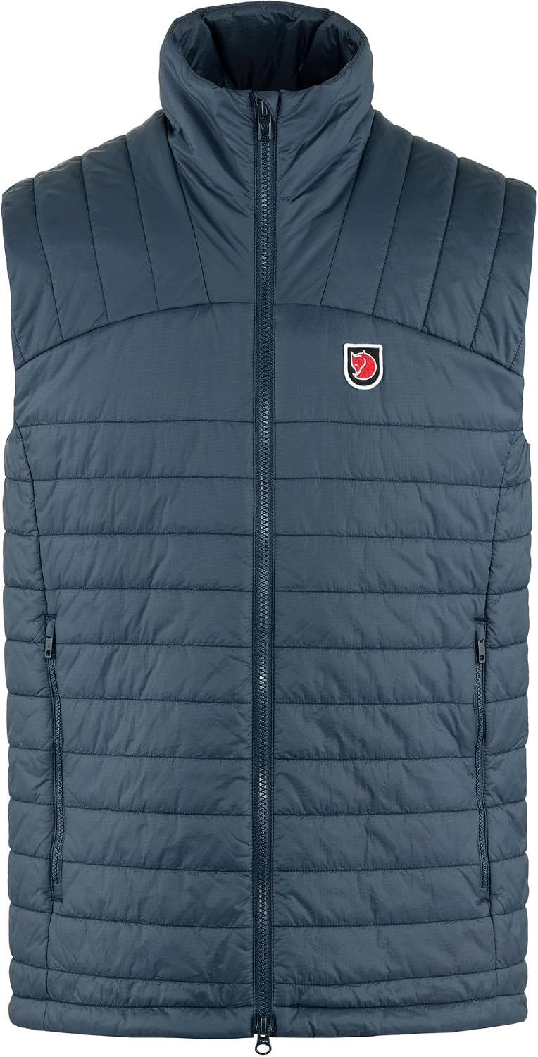Fjällräven Expedition X-Latt Men's Vest - Water and Wind Resistant, Insulated, Lightweight, Packable - Hiking, Travel Navy