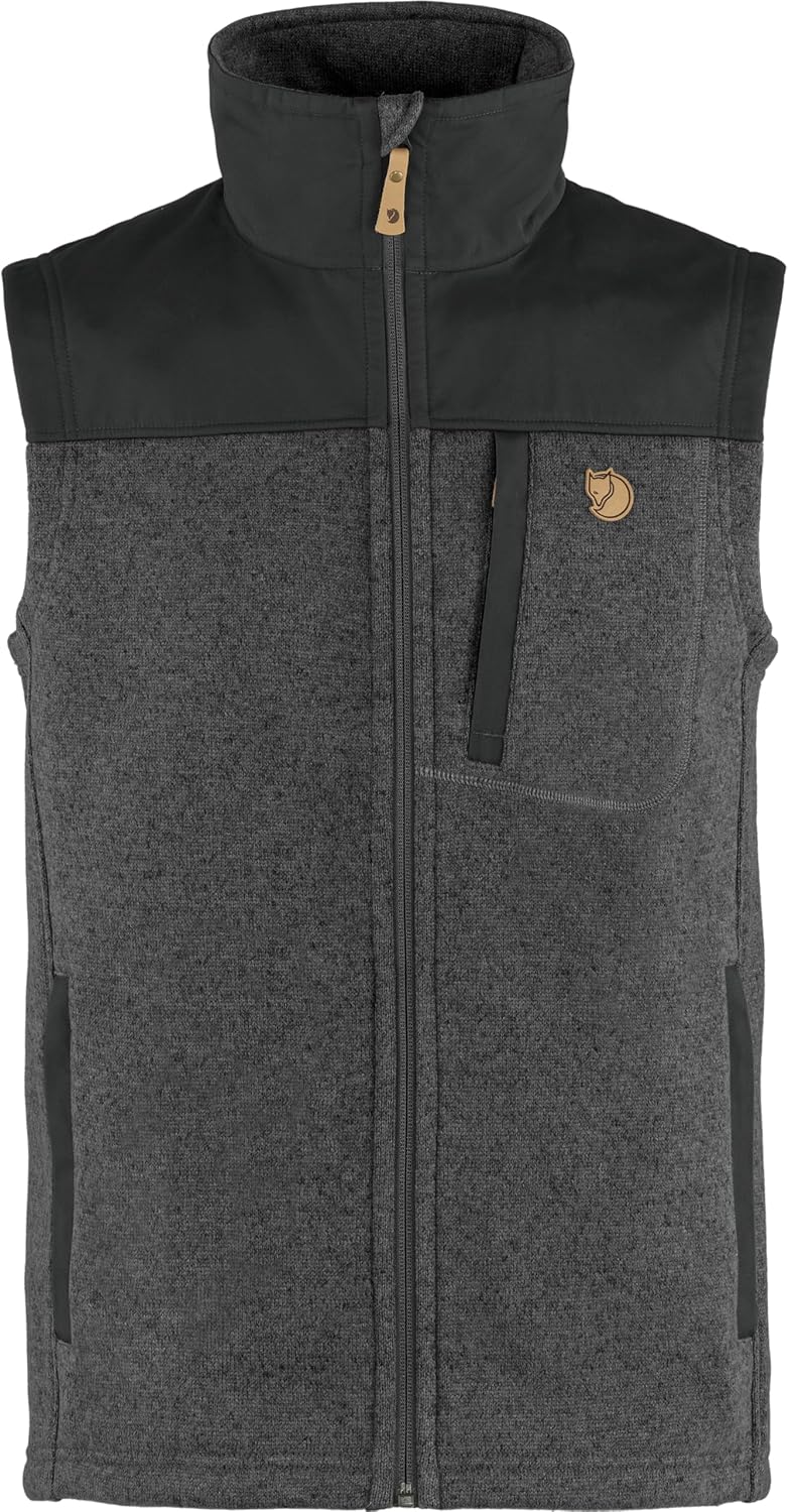 Fjallraven Buck Men's Fleece Full-Zip Midlayer Vest Graphite
