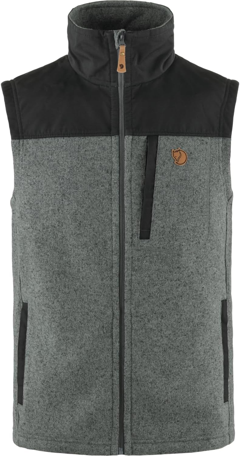 Fjallraven Buck Men's Fleece Full-Zip Midlayer Vest Grey/Melange