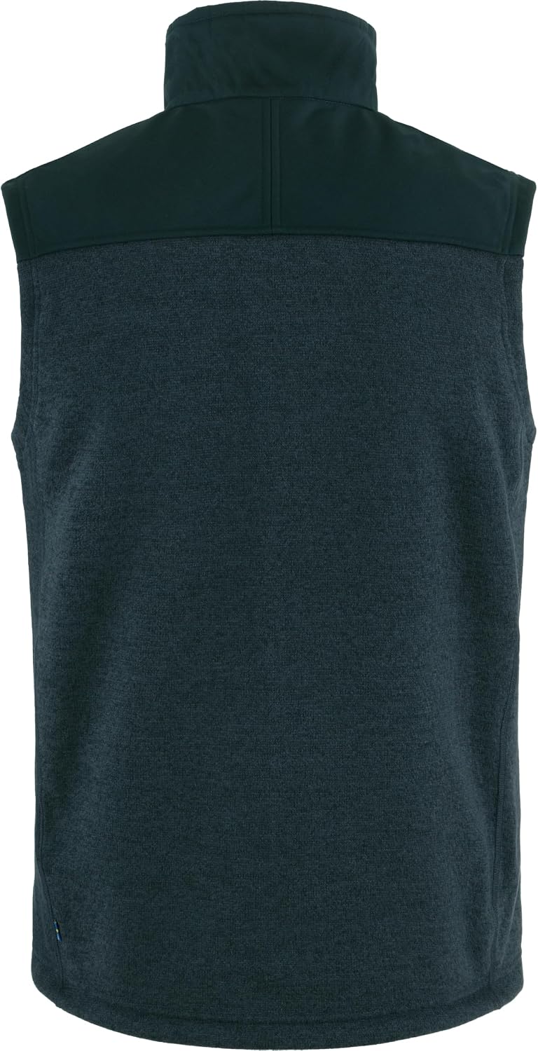 Fjallraven Buck Men's Fleece Full-Zip Midlayer Vest Dark Navy