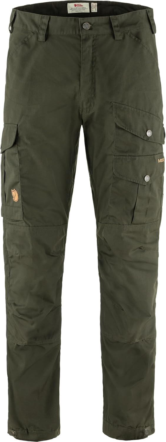 Fjällräven Vidda Pro Men's Hiking Trousers (US, Wasit Inseam, 29, 32, Regular, Regular, Deep Forest)
