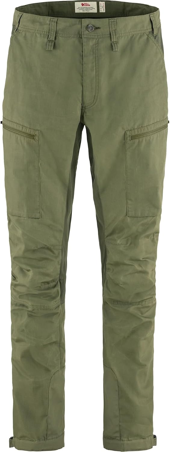 Fjallraven Mens Abisko Lite Trekking TrousersOutdoors Equipment Green/Laurel Green