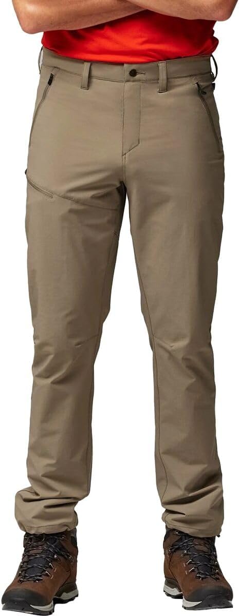 Fjällräven Abisko Men's Trekking Trousers - Stretch Panels, Reinforced Knees, Durable Fabric - Hiking, Trekking Suede Brown