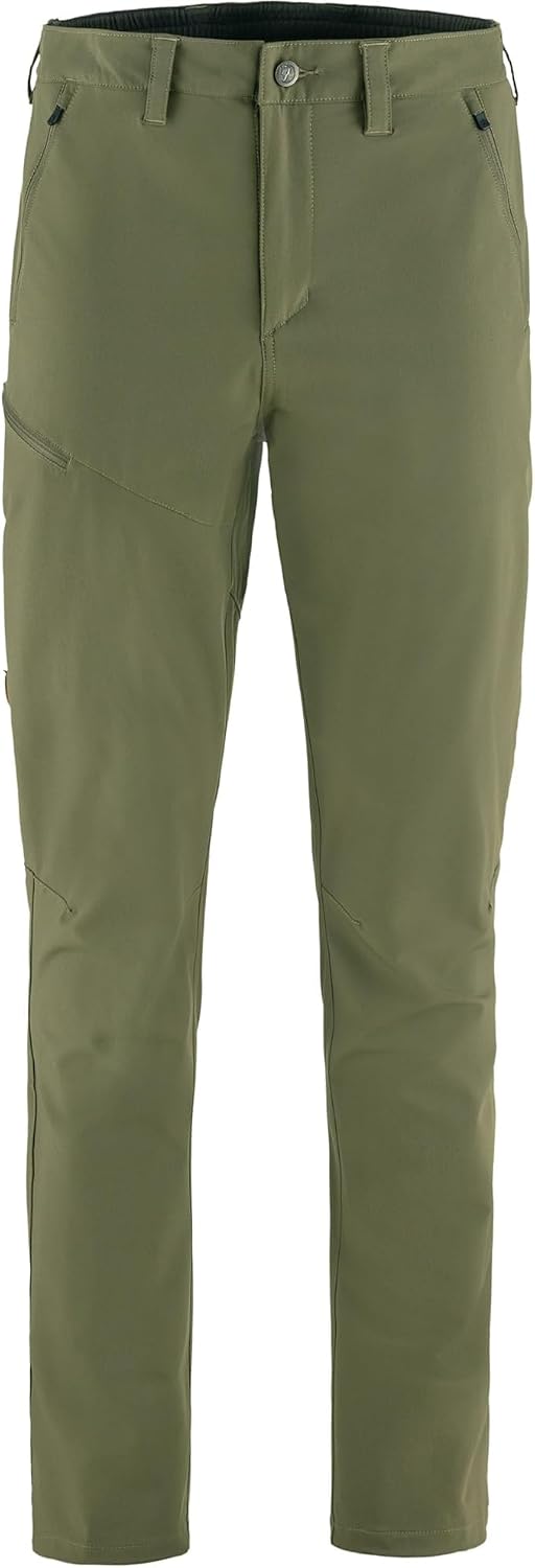 Fjällräven Abisko Men's Trekking Trousers - Stretch Panels, Reinforced Knees, Durable Fabric - Hiking, Trekking Laurel Green