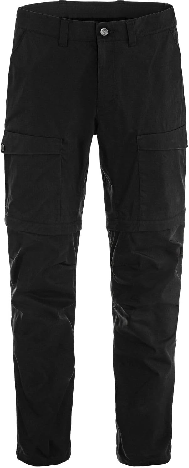Fjällräven Men's Abisko Hybrid Trail TRS Zip-Off Black