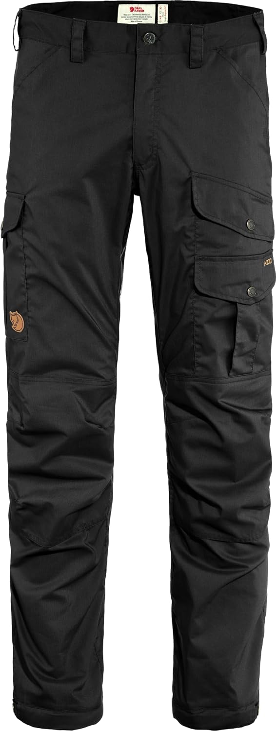 Fjällräven Vidda Pro Lite Men's Trekking Trousers - Breathable, Lightweight, Stretch Fabric - Hiking, Trekking Black