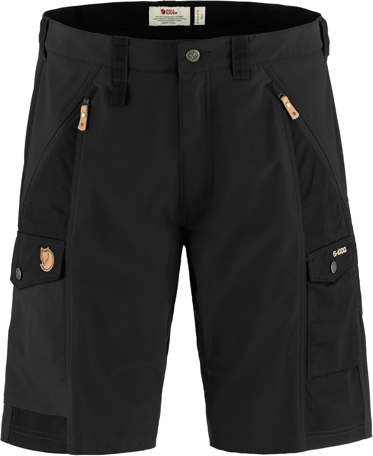 Fjällräven Abisko Men's Shorts - Stretch Panels, Reinforced Areas, Durable Fabric - Hiking, Trekking Black