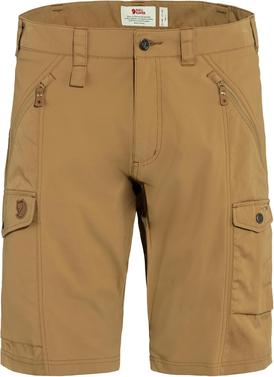 Fjällräven Abisko Men's Shorts - Stretch Panels, Reinforced Areas, Durable Fabric - Hiking, Trekking Buckwheat Brown