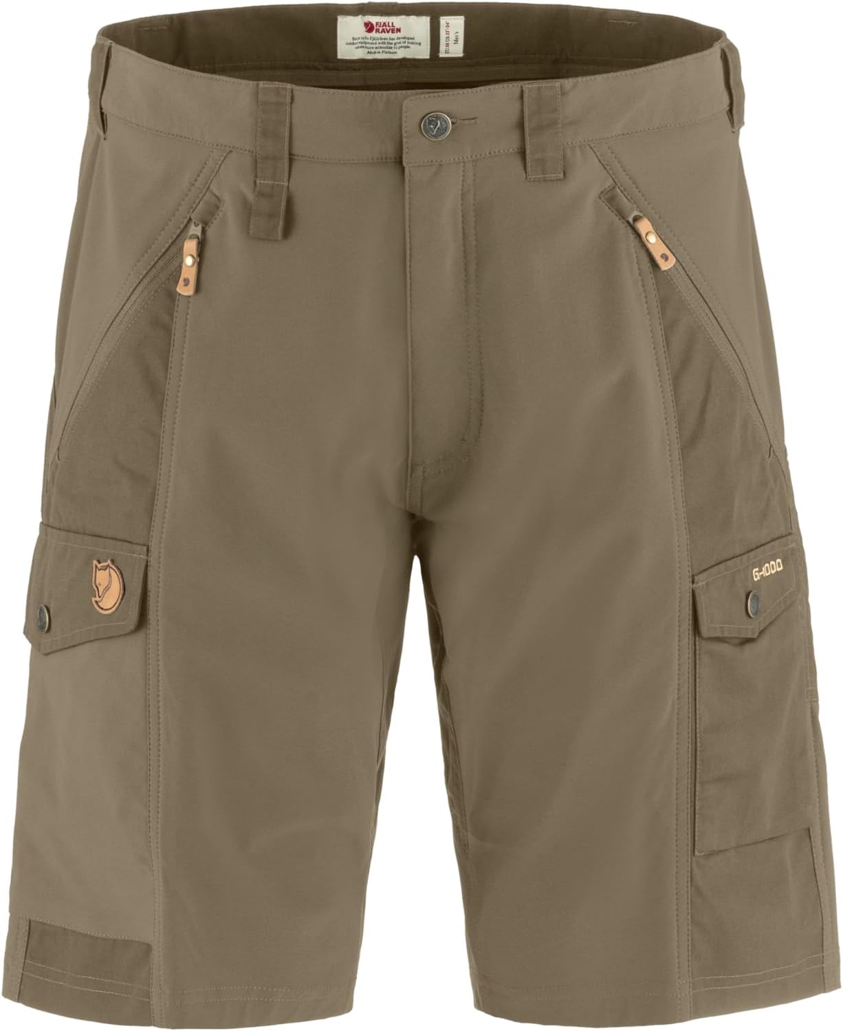 Fjällräven Abisko Men's Shorts - Stretch Panels, Reinforced Areas, Durable Fabric - Hiking, Trekking Light Olive