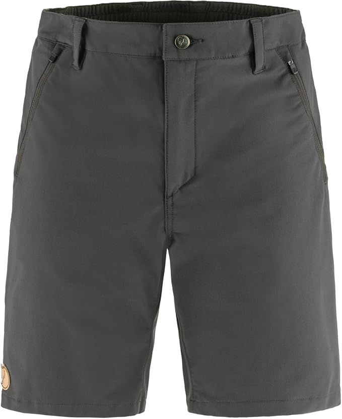 Fjällräven Abisko Men's Shorts - Stretch Panels, Lightweight, Durable Fabric - Hiking, Trekking Dark Grey