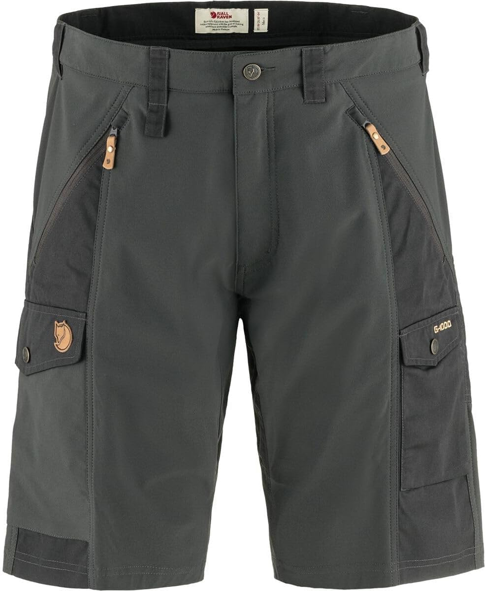 Fjällräven Abisko Men's Shorts - Stretch Panels, Reinforced Areas, Durable Fabric - Hiking, Trekking Dark Grey