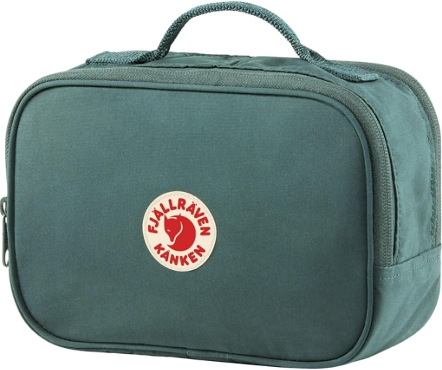 Fjällräven Kanken Toiletry Bag - Strong, Reinforced, Durable Fabric, Organized Storage - Travel ['Frost Green']