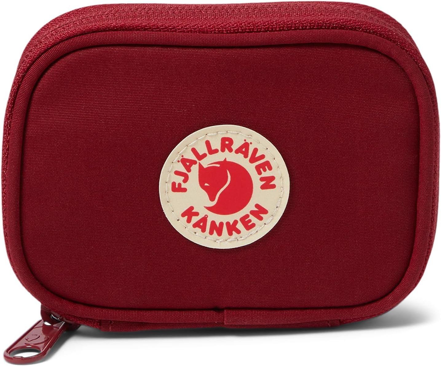 Fjällräven Kanken Card Wallet - Durable Vinylon Fabric, Slim Profile, Secure Storage - Travel Ox Red