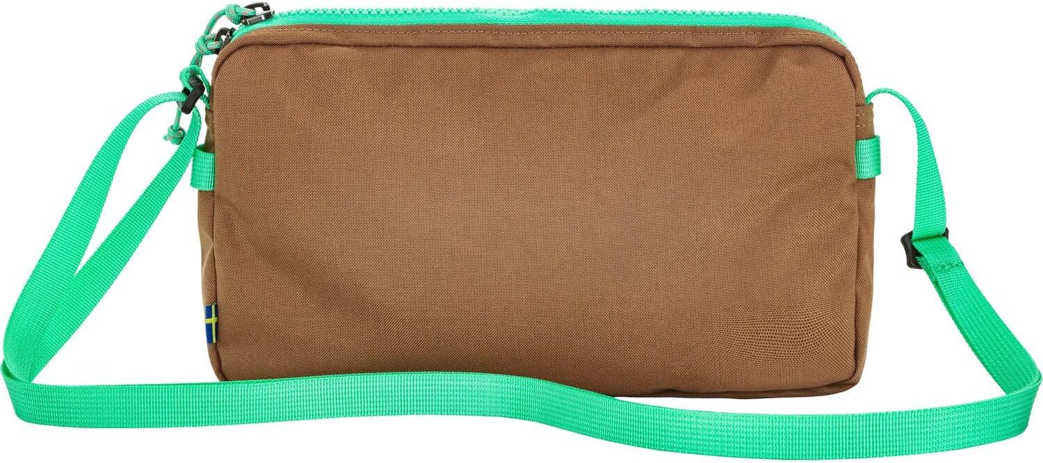 Fjällräven Vardag Pocket Large Crossbody - Durable Fabric, Compact Storage, Adjustable Strap - Travel Poppy Pink-khaki Dust
