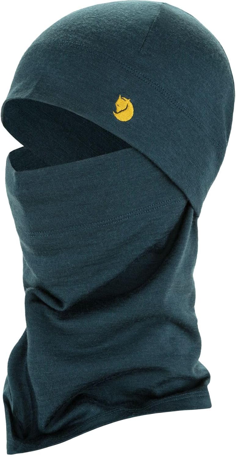 Fjällräven Bergtagen Merino Balaclava - Insulating Warmth, Moisture Wicking, Odor Resistance - Hiking, Trekking Mountain Blue