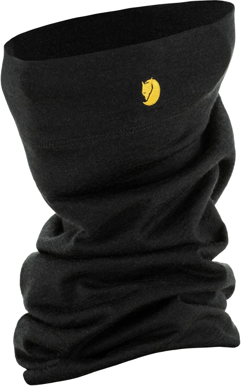 Fjällräven Bergtagen Merino Neck Gaiter - Insulating Warmth, Moisture Wicking, Odor Resistance - Hiking, Travel Black