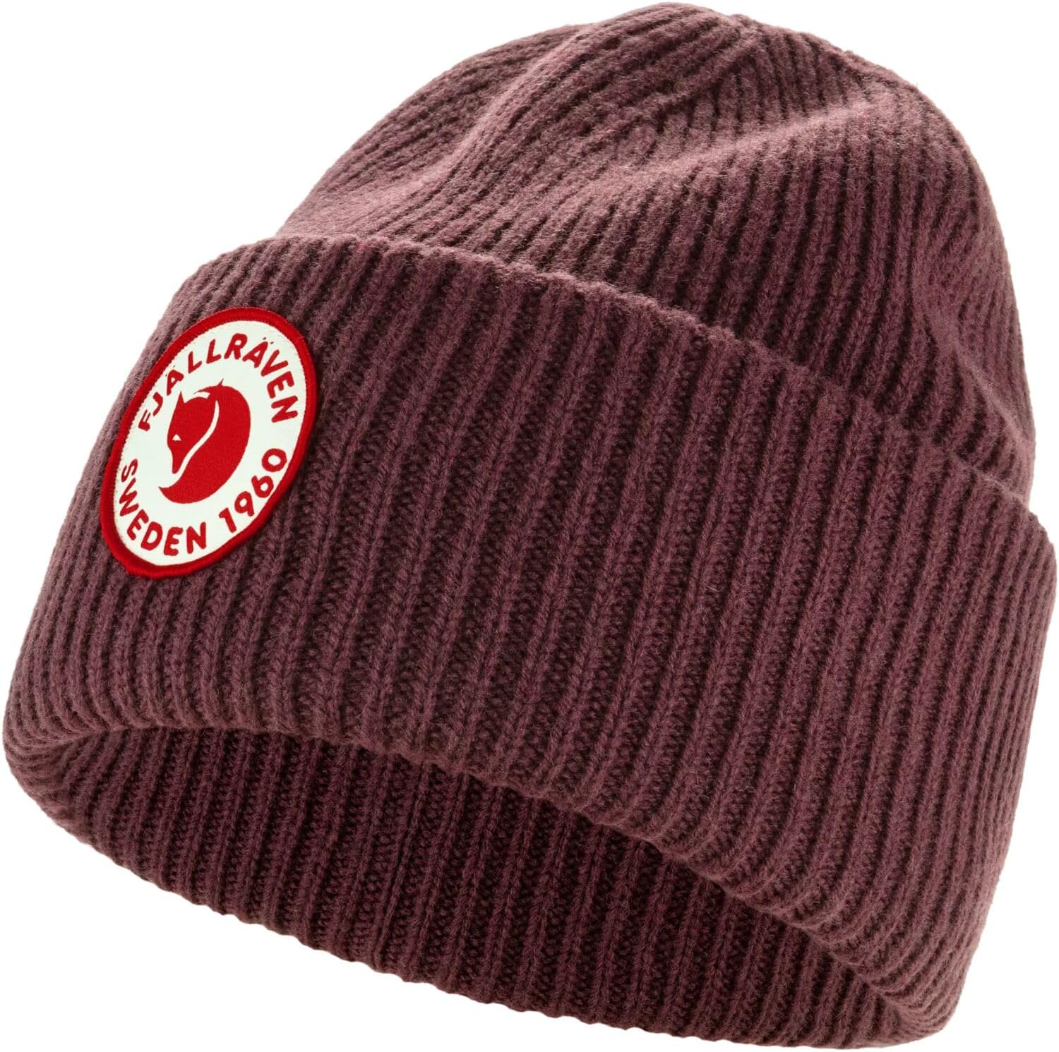 Fjällräven 1960 Logo Hat Beanie - Knit Winter Cap with Folded Cuff, Warm Soft Everyday Outdoor Hat Port