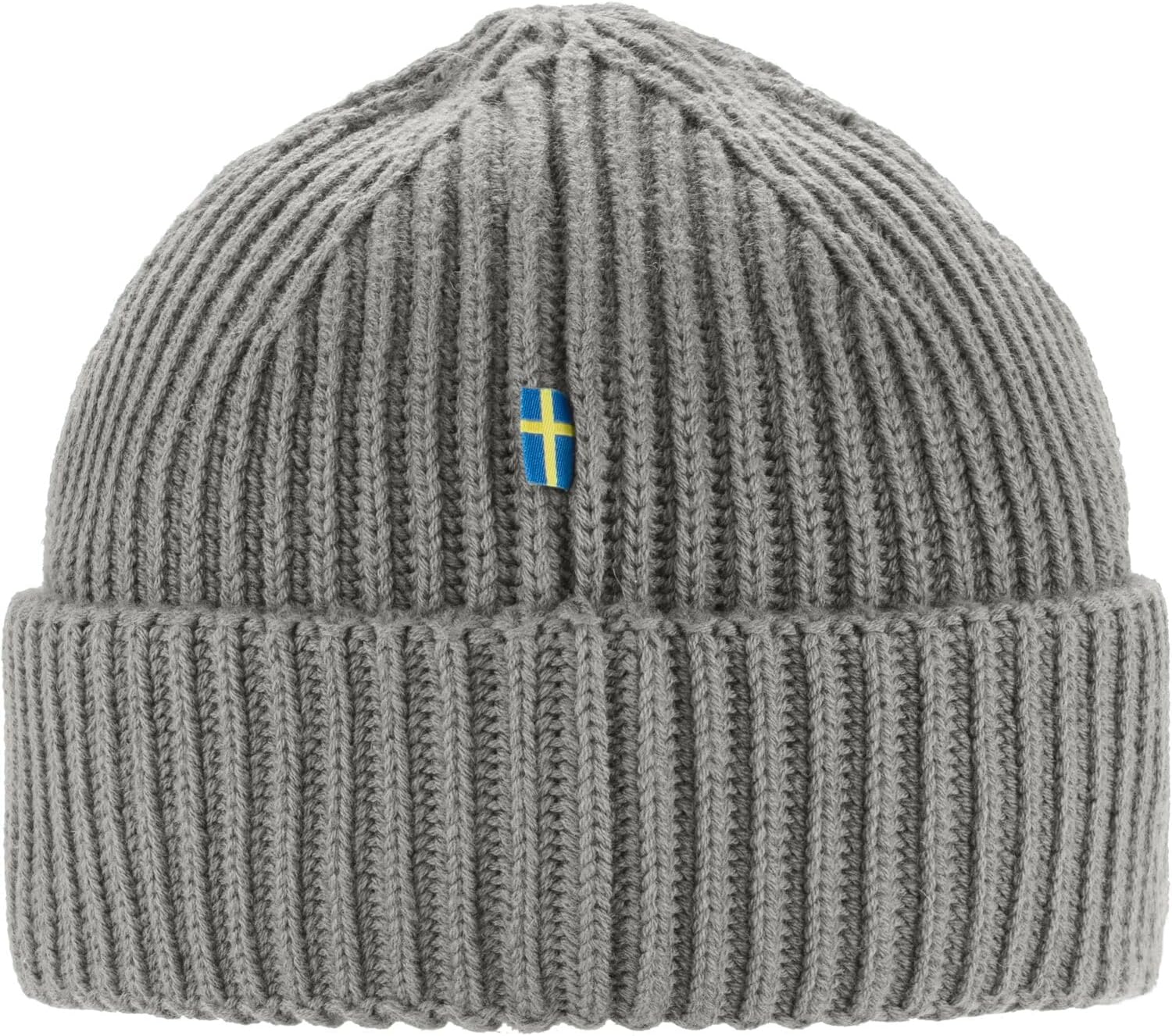 Fjallraven 1960 Lite Logo Men's Cuffed Beanie - Mid-Height Grey