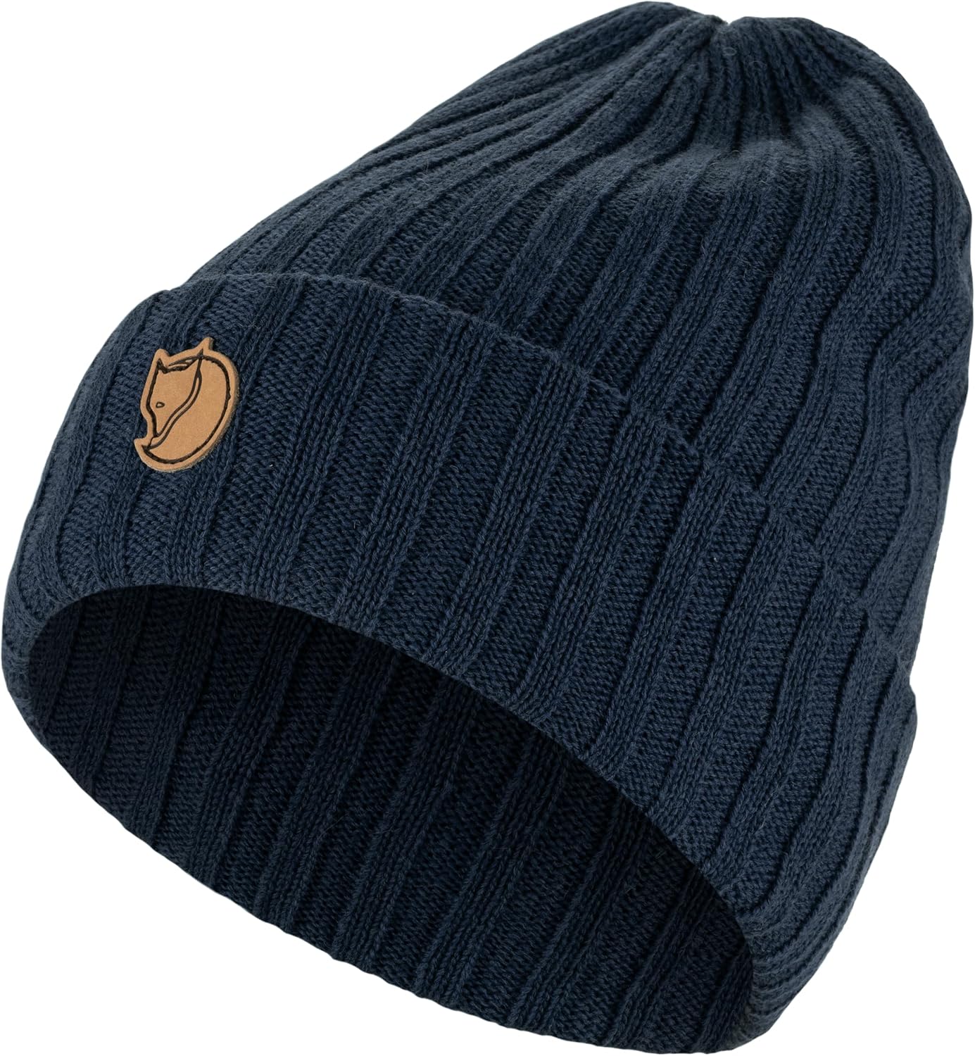 Fjällräven Byron Beanie - Winter Hat, Cold Weather Skull Cap Dark Navy