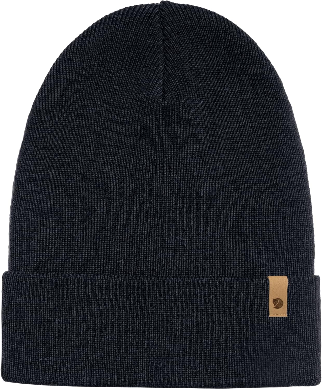 Fjallraven Classic Knit Men's Cuffed Beanie - Mid-Height Dark Navy