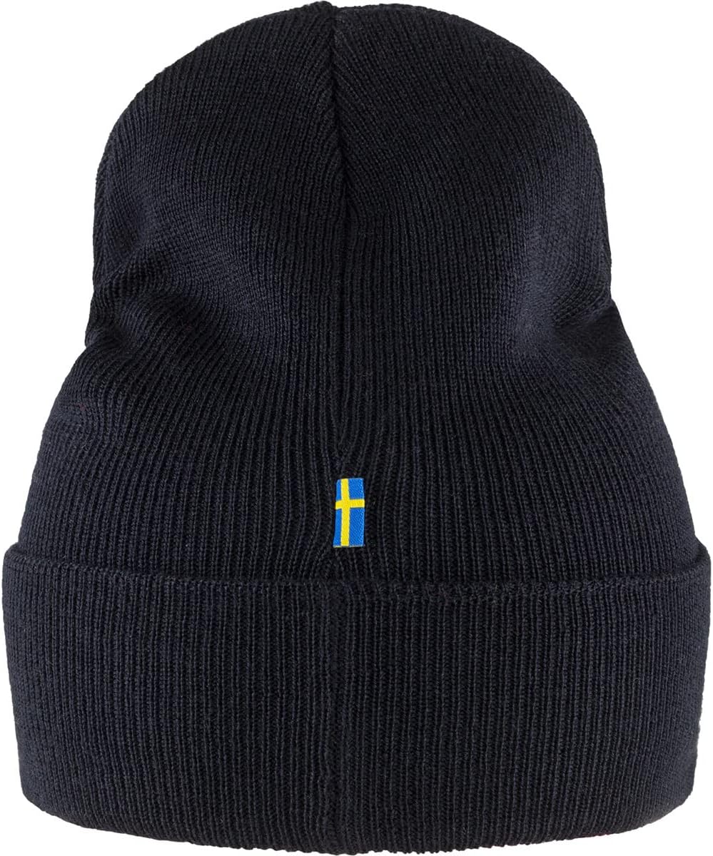 Fjallraven Classic Knit Men's Cuffed Beanie - Mid-Height Dark Navy
