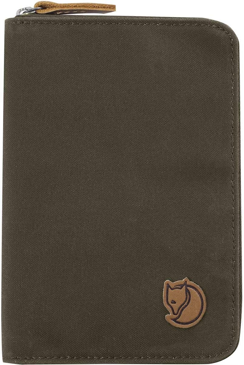 Fjällräven Passport Wallet - Travel Organizer, Secure Storage, Slim Profile - Travel Dark Olive