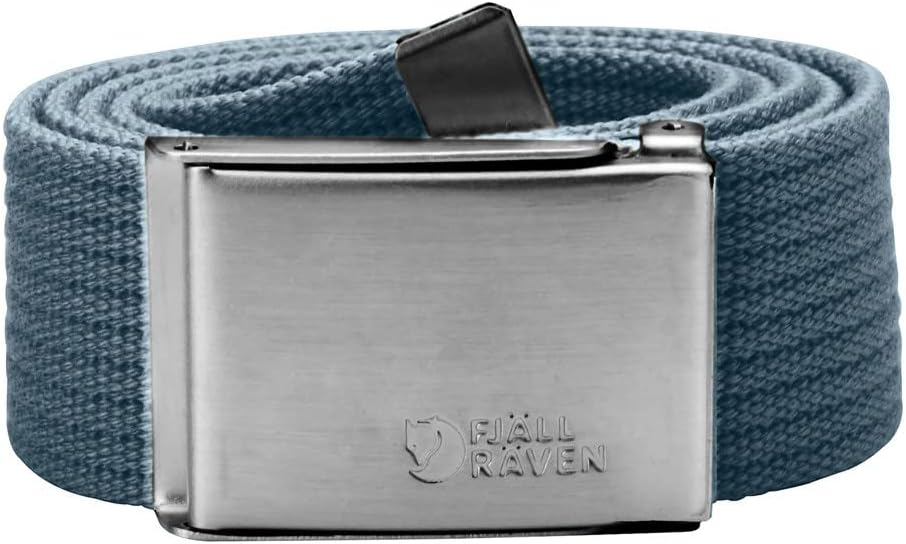 Fjällräven Canvas Belt - Durable Webbing, Adjustable Buckle, Classic Style - Hiking, Travel Dusk
