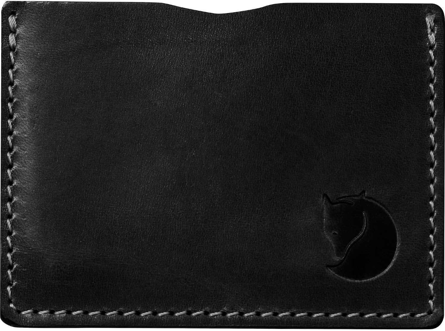 Fjällräven Ovik Card Holder - Premium Leather, Slim Profile, Secure Storage - Travel Black