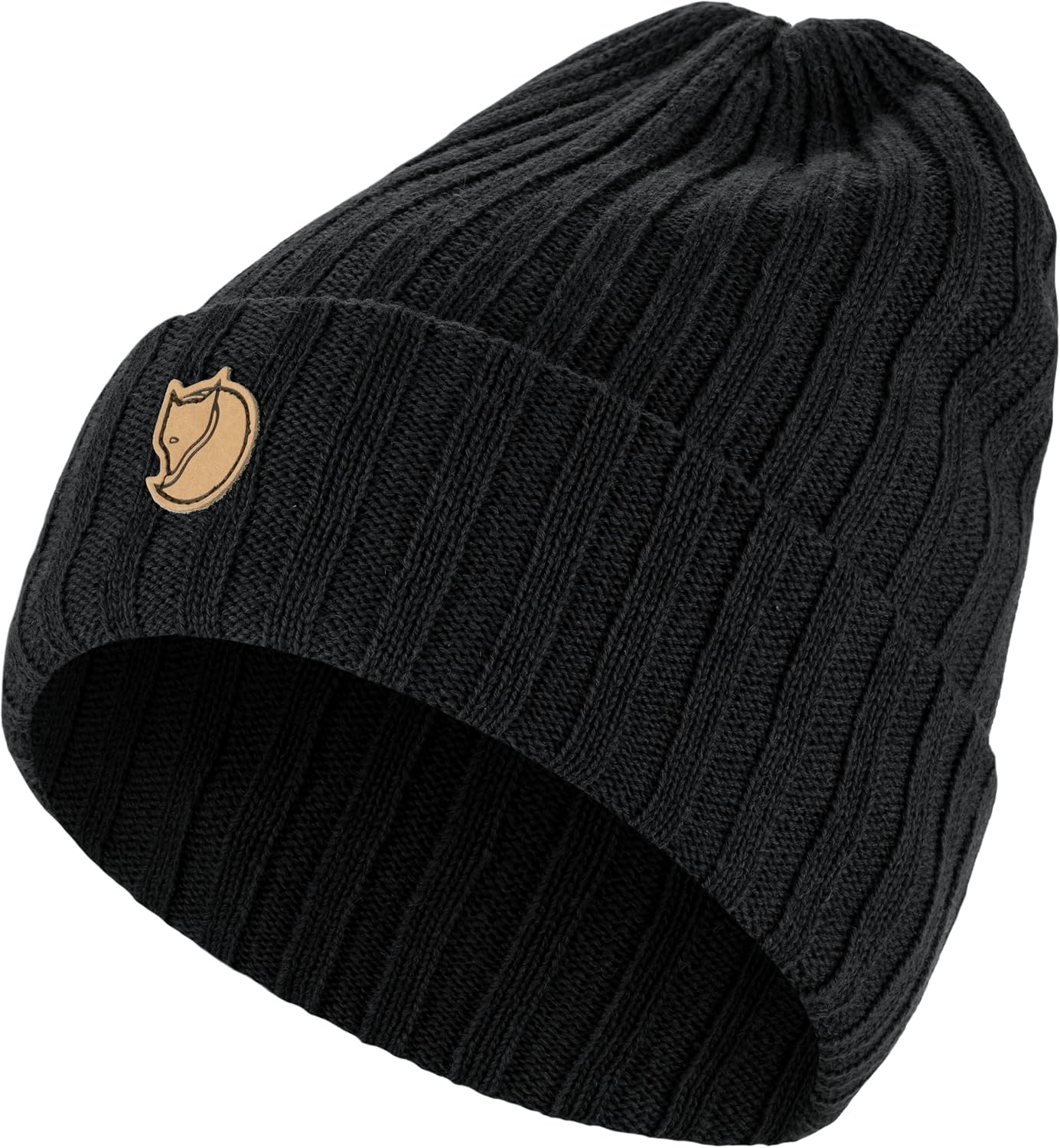 Fjällräven Byron Beanie - Winter Hat, Cold Weather Skull Cap Black