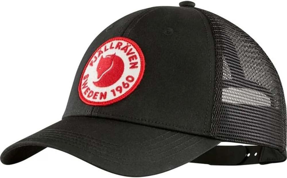 Fjällräven 1960 Logo Langtradarkeps Cap - Breathable Mesh, Adjustable Snapback, Trucker Style - Hiking, Travel Buckwheat Brown