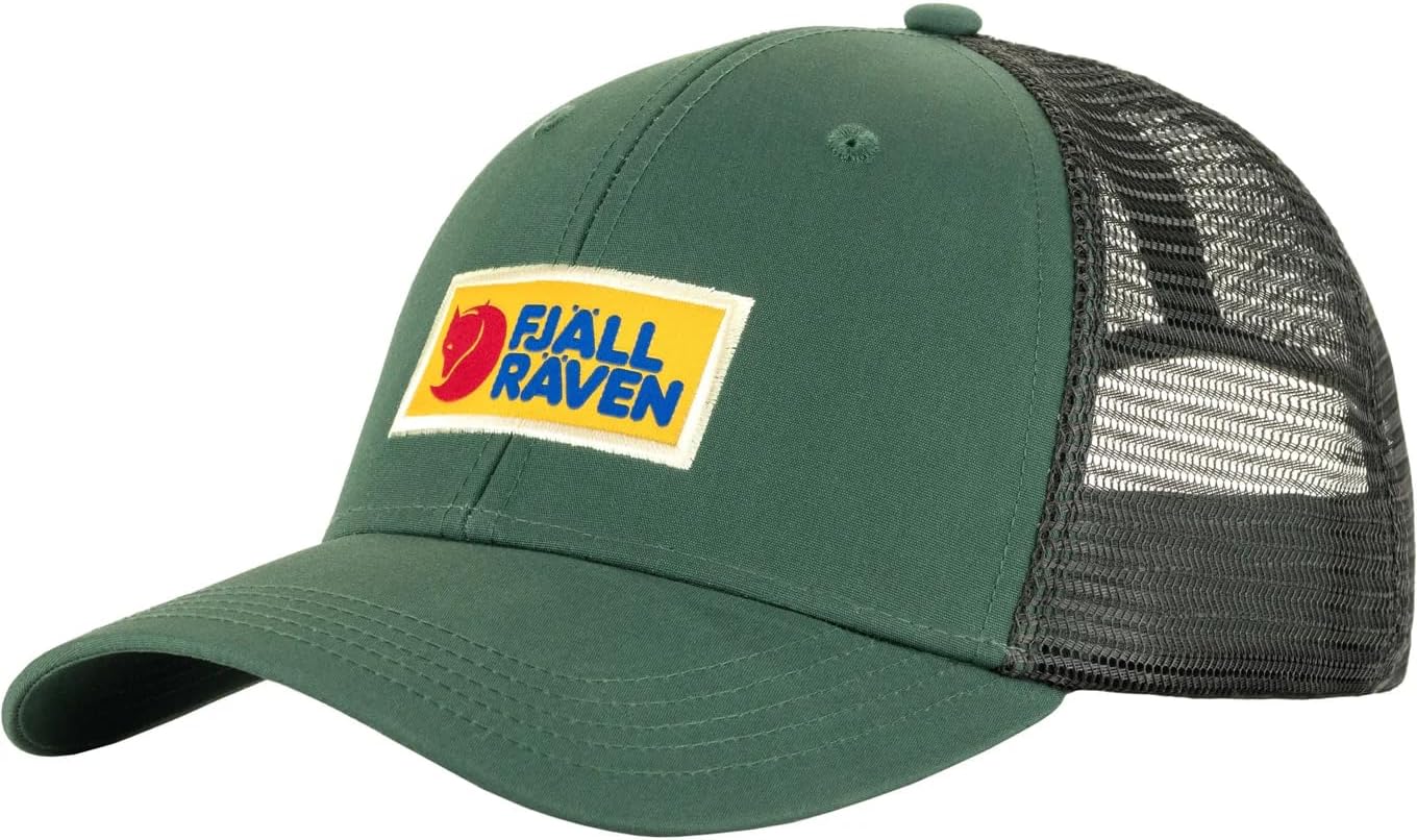 Fjällräven Vardag Langtradarkeps Cap - Mesh Ventilation, Adjustable Snapback, Trucker Style - Hiking, Travel Deep Patina