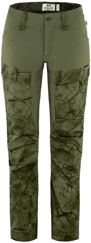 Fjällräven Womens Keb Trousers W Green Camo-laurel Green
