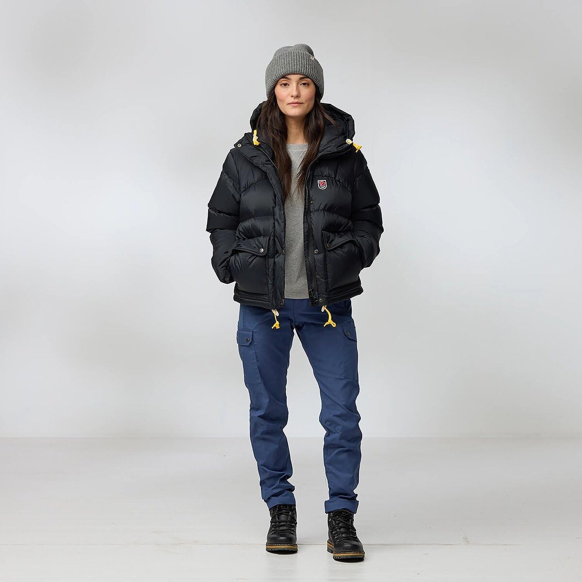 Fjallraven Expedition Down Cropped Jacket Black M