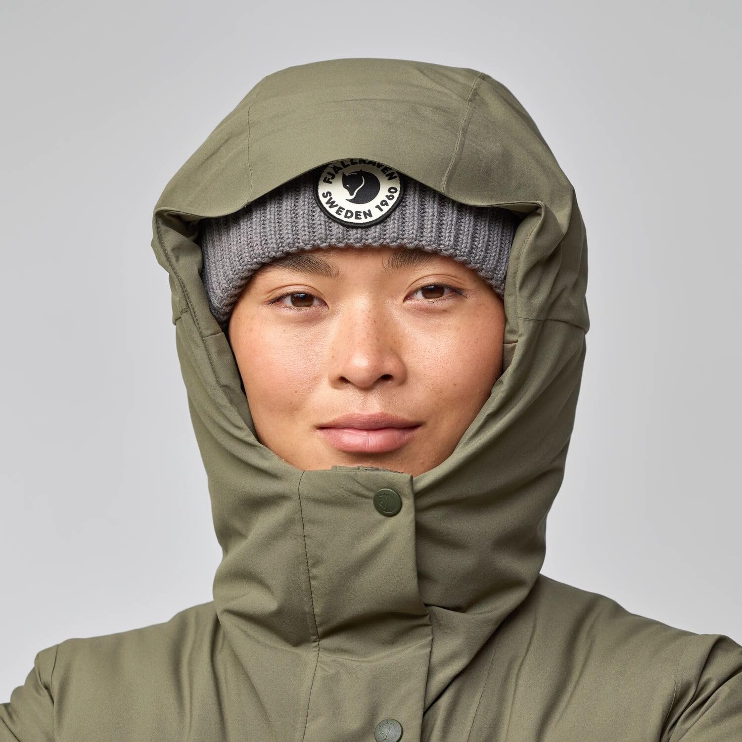 Fjallraven HC Hydratic Padded Parka Women's Winter Jacket Fossil