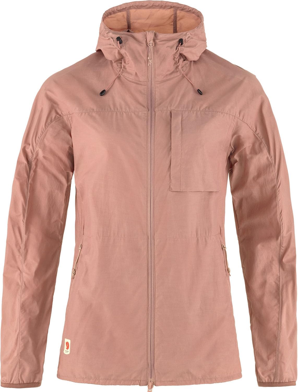 Fjällräven High Coast Wind Women's Wind Jacket - Wind Resistant Shell, Lightweight Fabric, Packable Design - Hiking, Trekking Dusty Rose