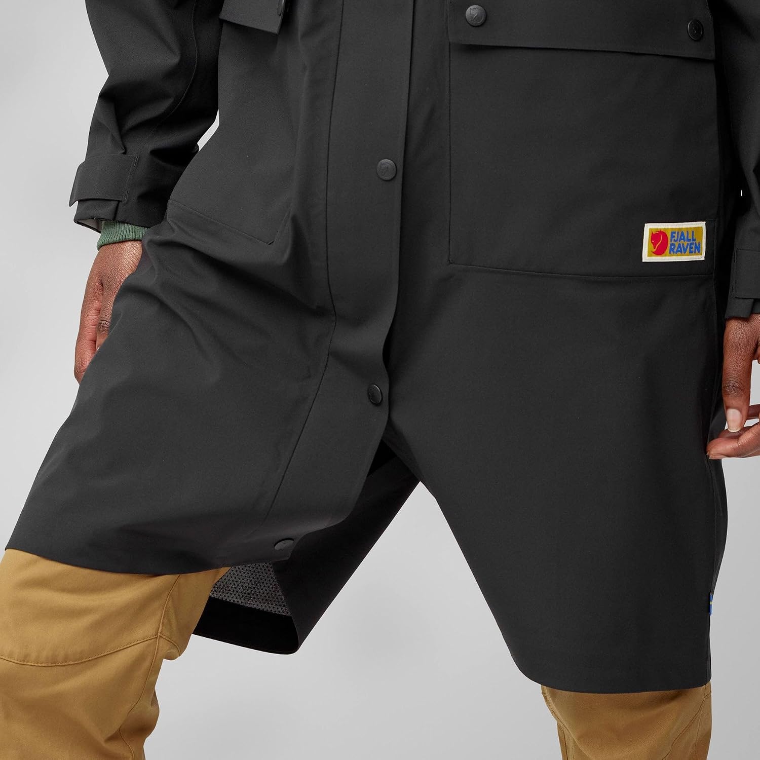 Fjallraven Women's Vardag Rain Parka, Black (F14500131, US, Alpha, Medium, Regular, Regular)