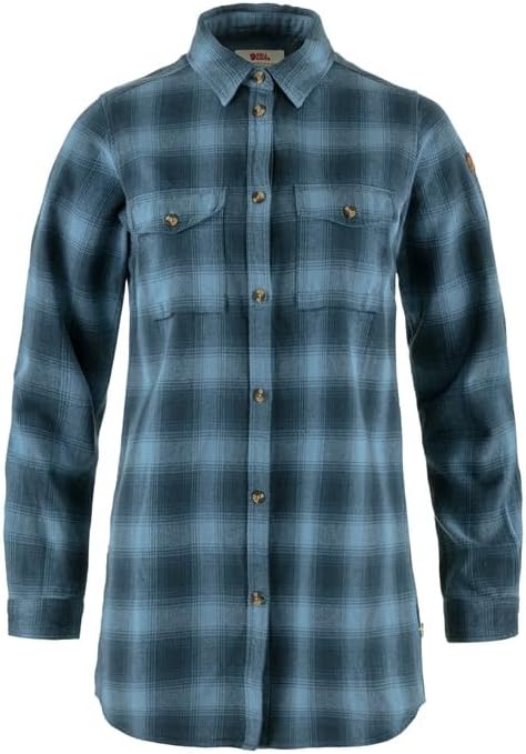 Fjällräven Womens Övik Twill Shirt Ls W Mountain Blue-dawn Blue