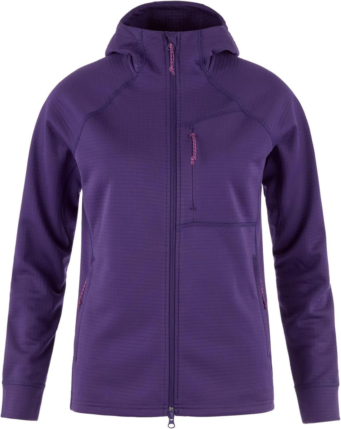 Fjällräven Women's Abisko Grid Fleece Hoodie W Dark Violet