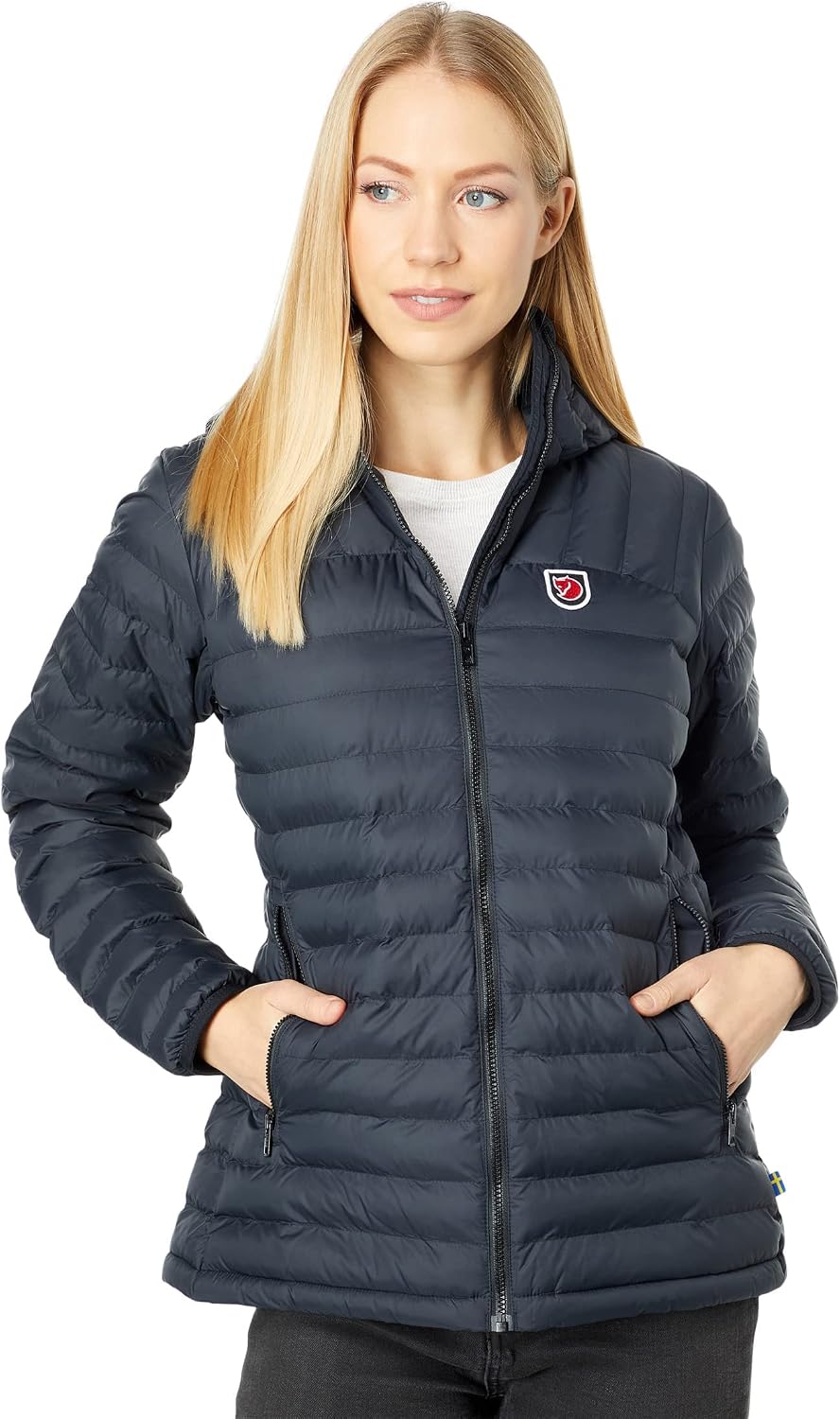 Fjallraven Expedition Latt Women's Insulated Full-Zip Midlayer Hoody Black