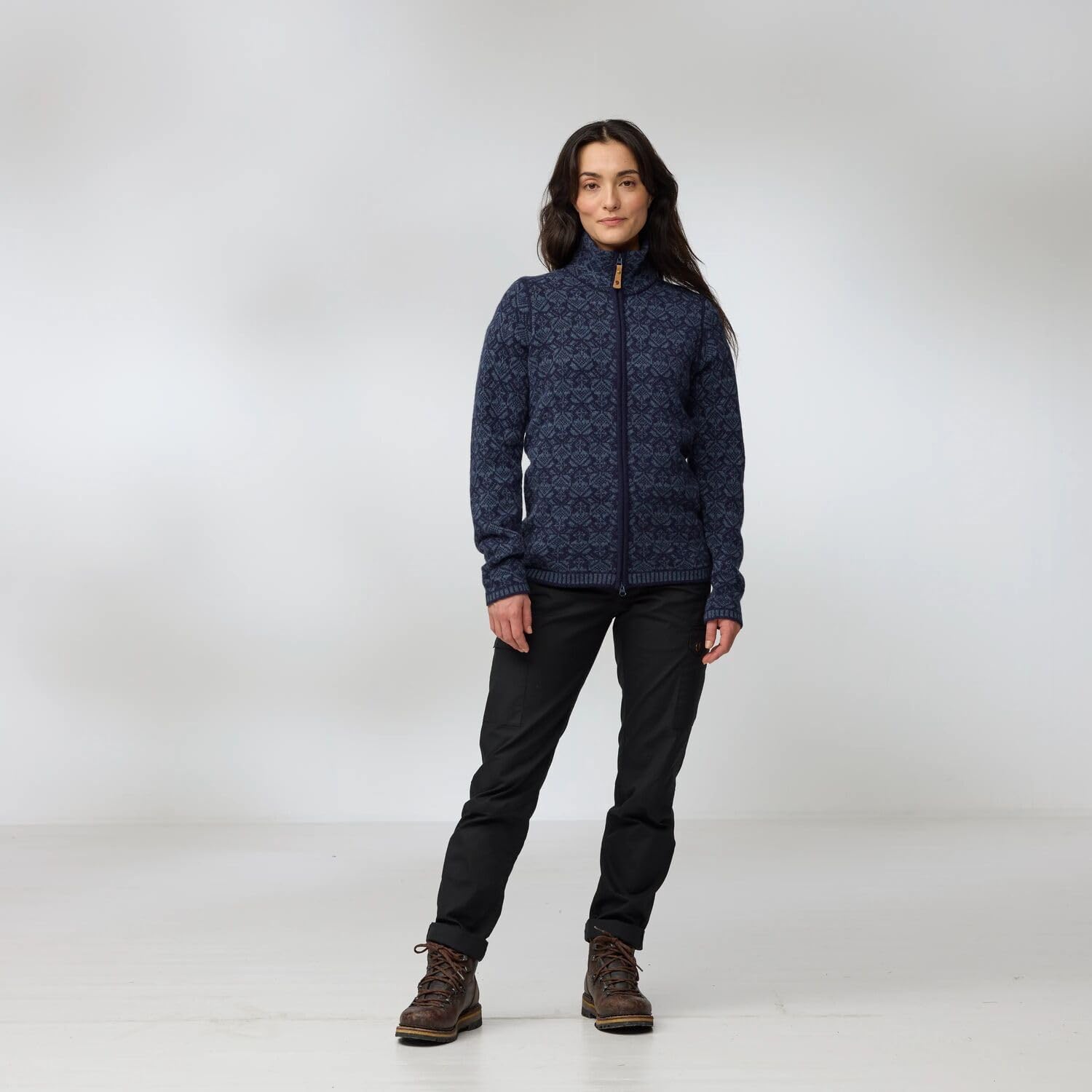 Fjällräven Snow Cardigan Women's Sweater Port