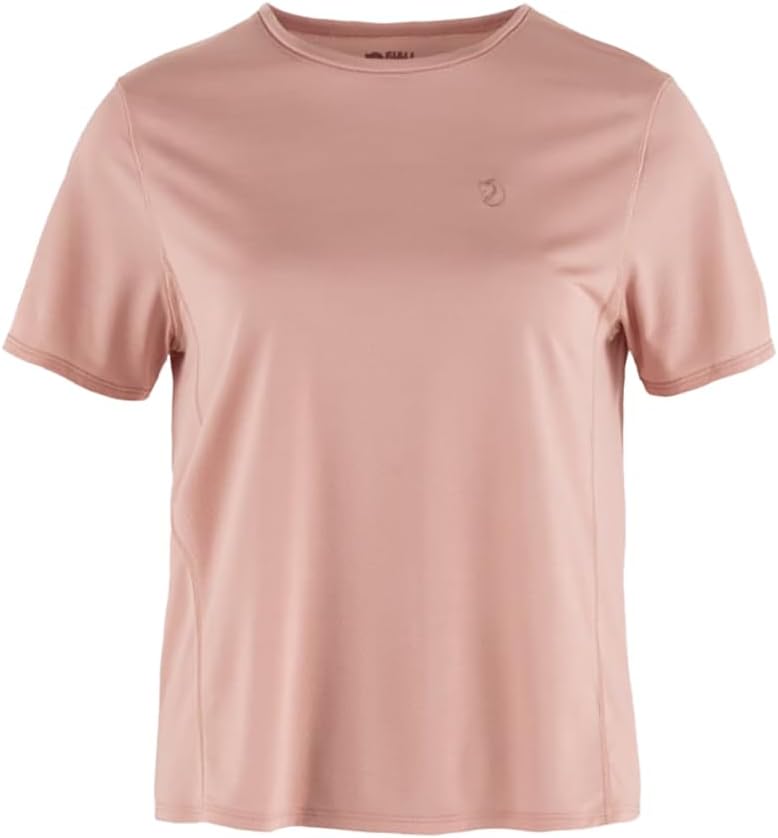 Fjällräven Abisko Lite Women's Short Sleeve Shirt - Comfortable, Lightweight, Breathable Fabric - Hiking, Travel Chalk Rose